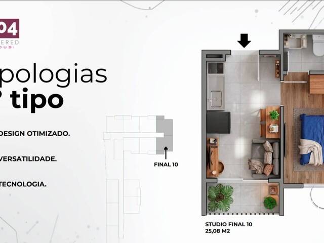 #2771 - Loft para Venda em Taubaté - SP