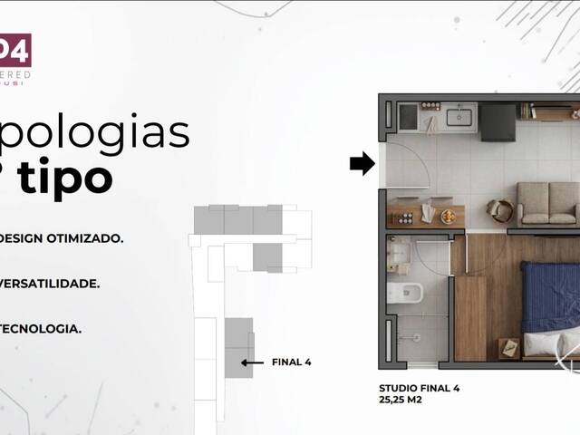 #2771 - Loft para Venda em Taubaté - SP