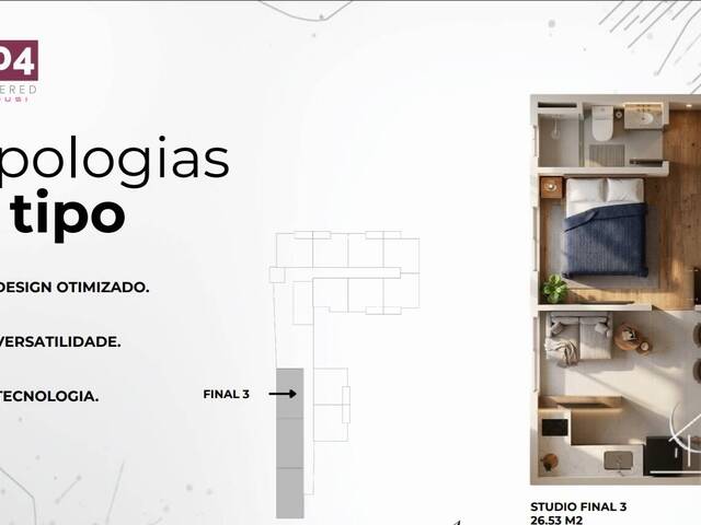 #2771 - Loft para Venda em Taubaté - SP