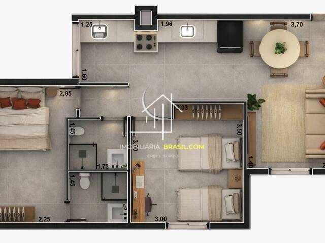 #2824 - Apartamento para Venda em Caraguatatuba - SP